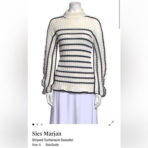 Seis Marjin Linen Striped Knit Sweater
